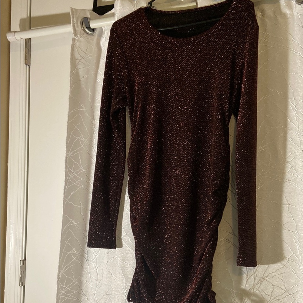 Elegant Black Glitter Dress